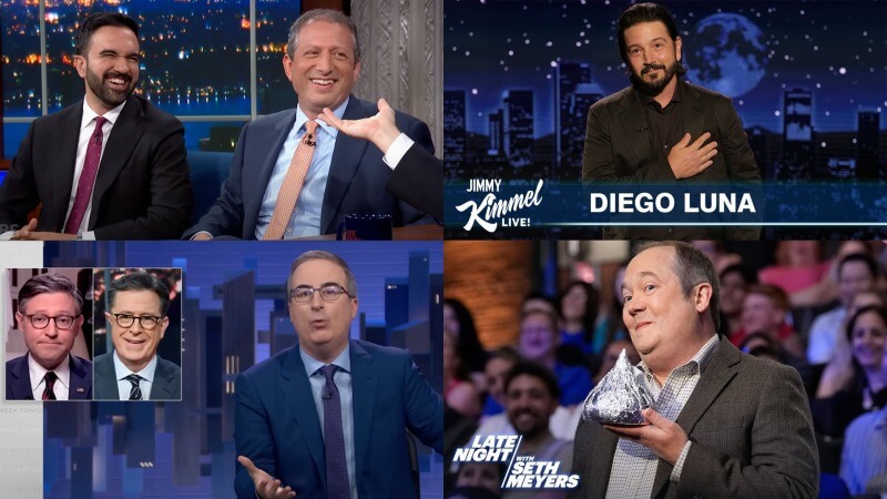 Late Night Last Week: NY Hosts React to Zohran Mamdani’s Win, Diego Luna Crushes Guest Hosting Duties