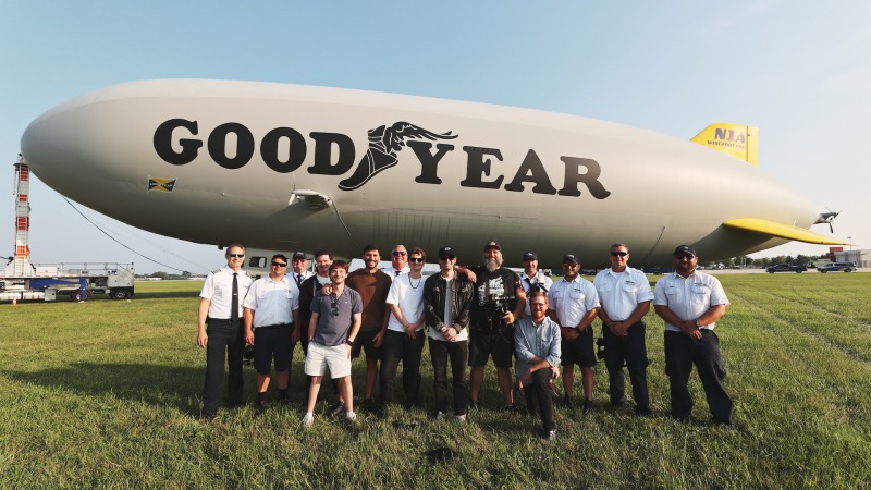Watch Foster the People’s Paste DJ Session up in the Goodyear Blimp